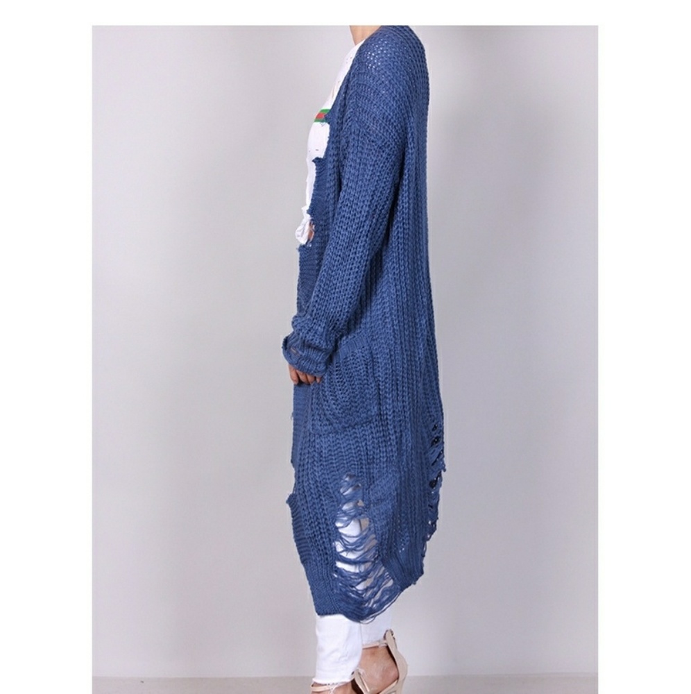 🆕Distressed Cardigan NWOT